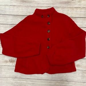 Piazza Sempione Red Wool Jacket/Sweater
